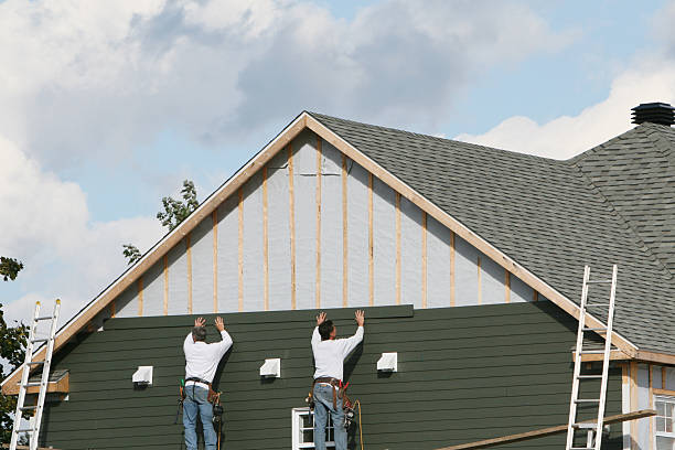 Professional Siding Repair technician working in Evans City, PA